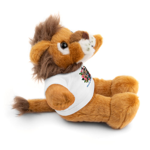 Custom Photo Festive Poinsettia Stuffed Animals with Tee